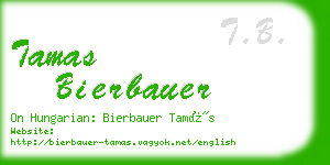 tamas bierbauer business card